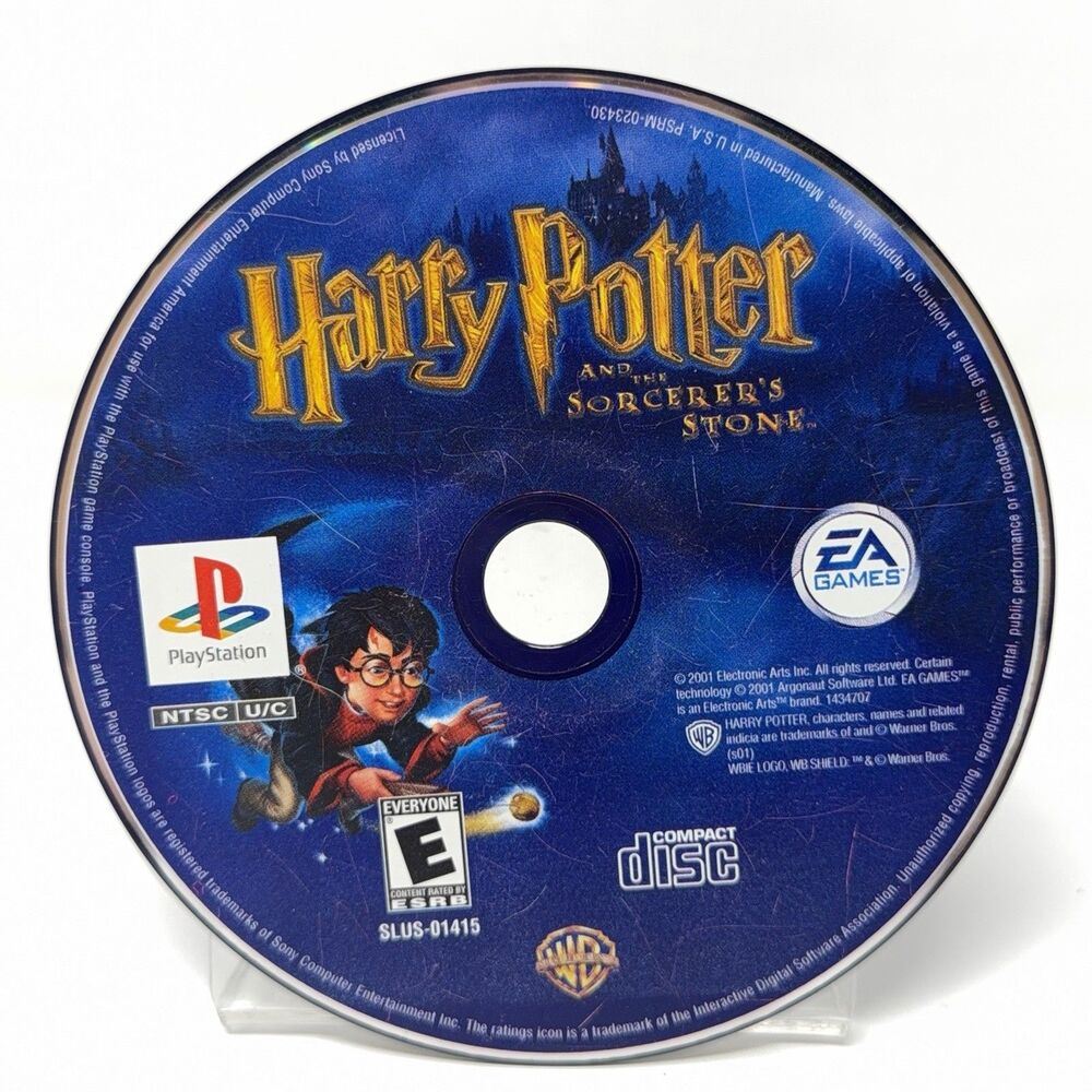 Harry Potter Sorcerer's Stone PlayStation PS1 2001 Disc Only Refurbished Tested